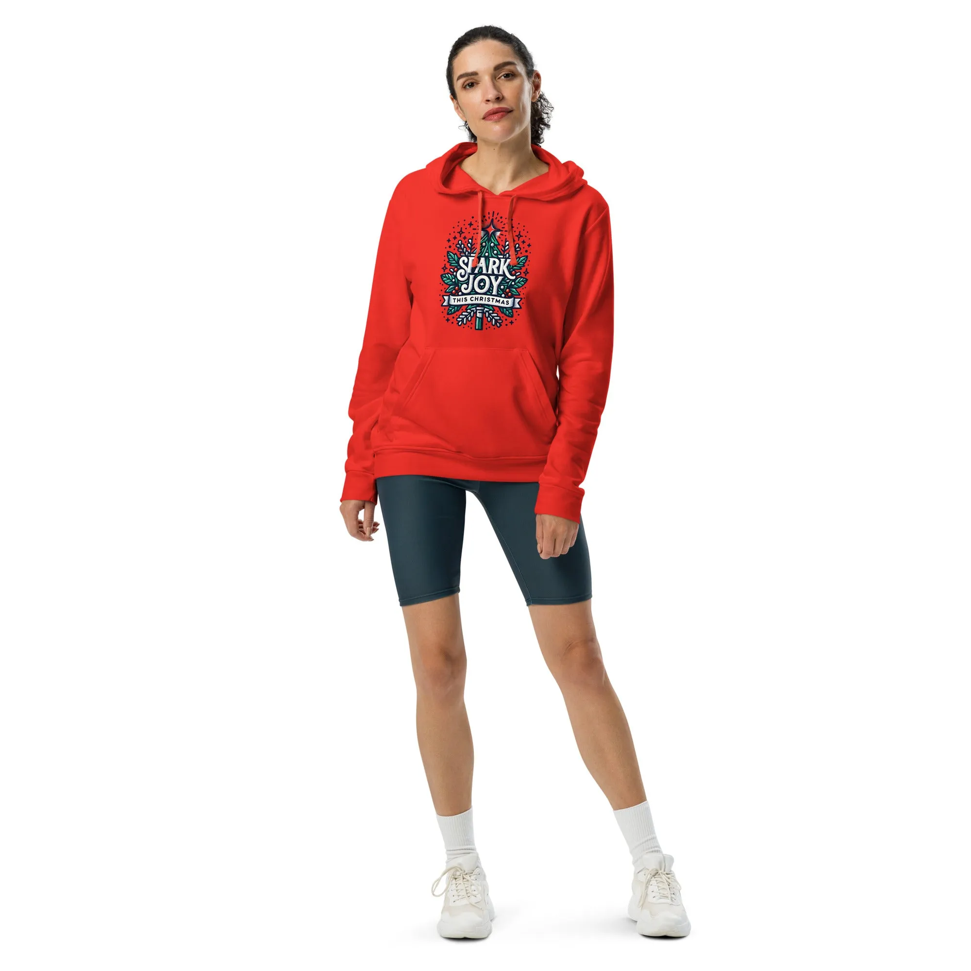 Adidas Fleece Unisex Hoodie Spark Joy This Christmas