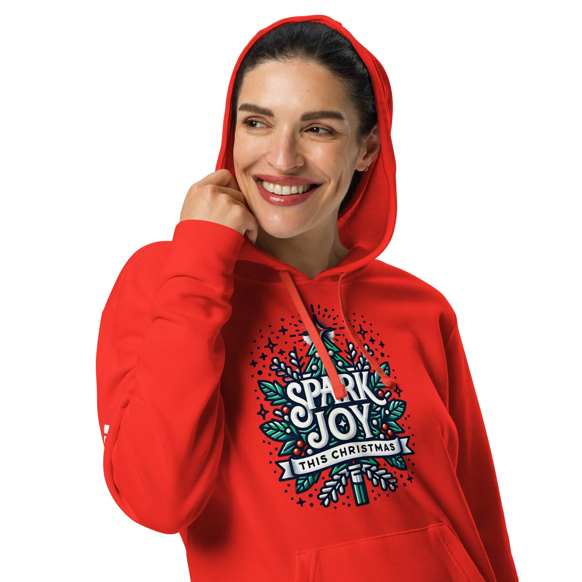 Adidas Fleece Unisex Hoodie Spark Joy This Christmas