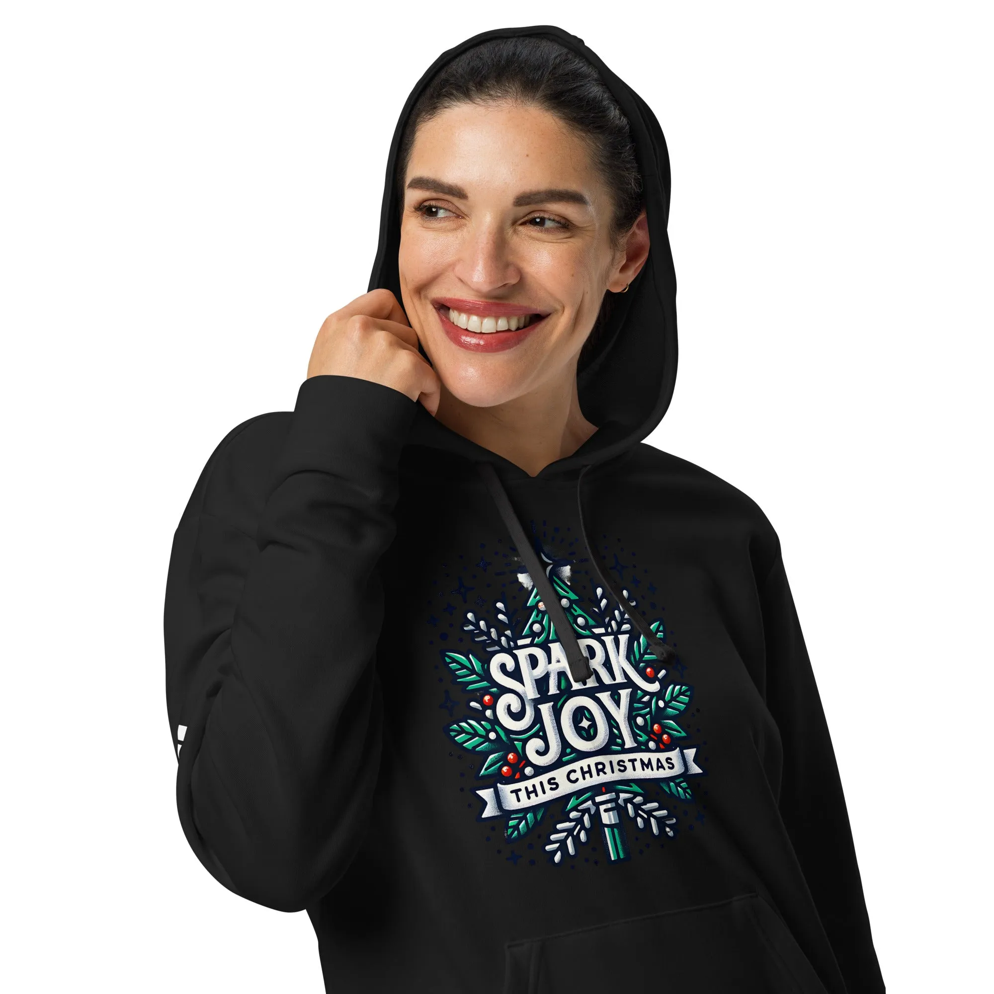 Adidas Fleece Unisex Hoodie Spark Joy This Christmas