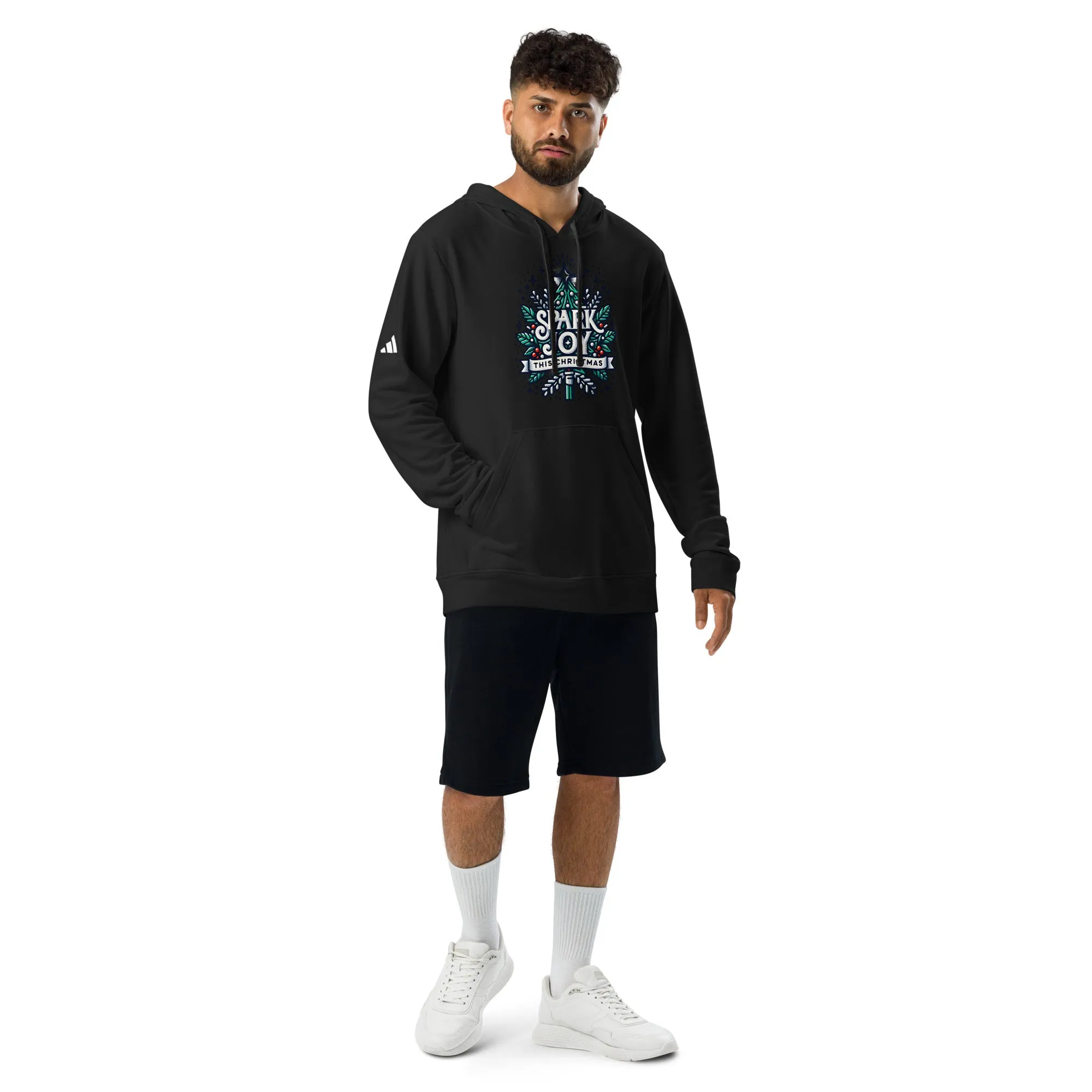 Adidas Fleece Unisex Hoodie Spark Joy This Christmas