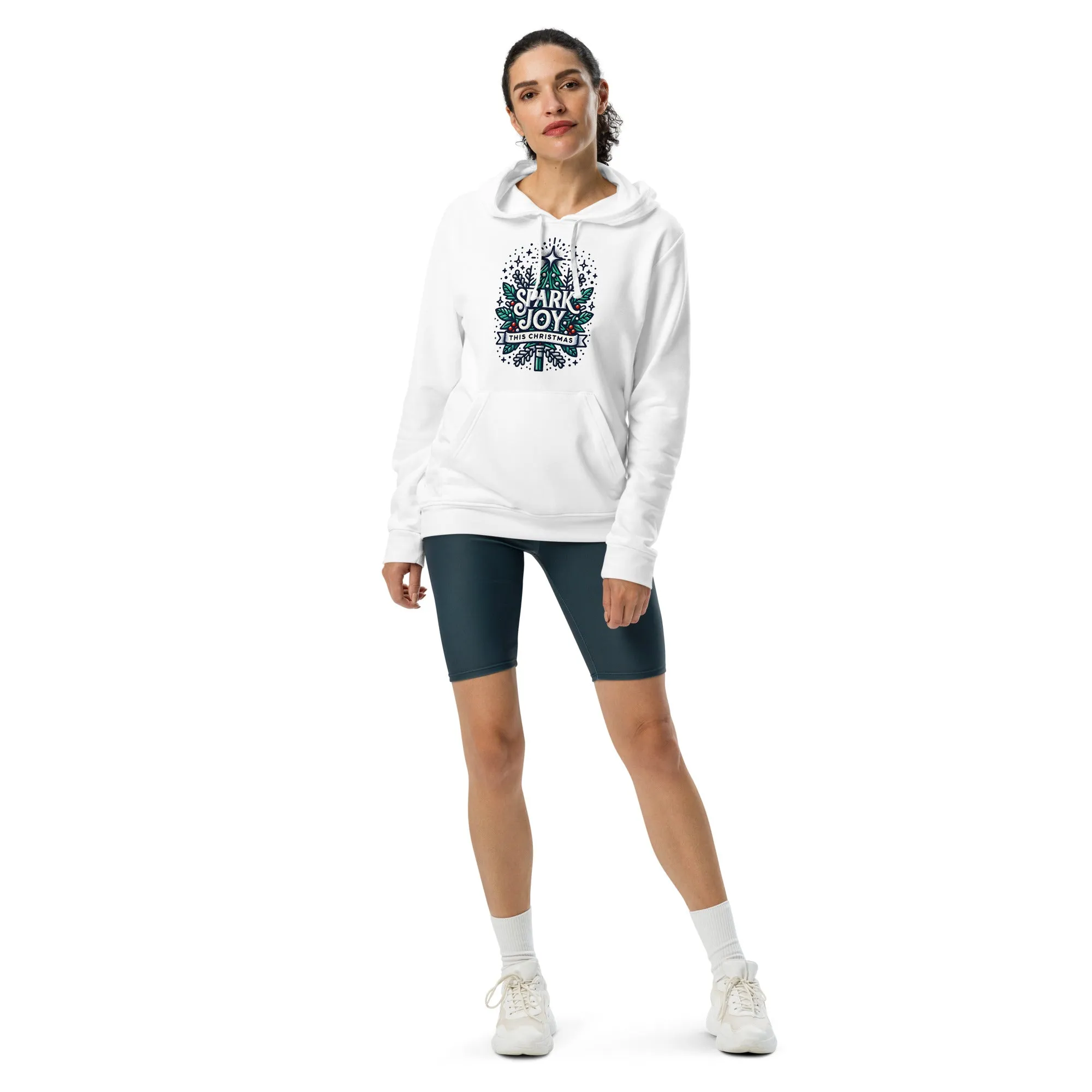 Adidas Fleece Unisex Hoodie Spark Joy This Christmas