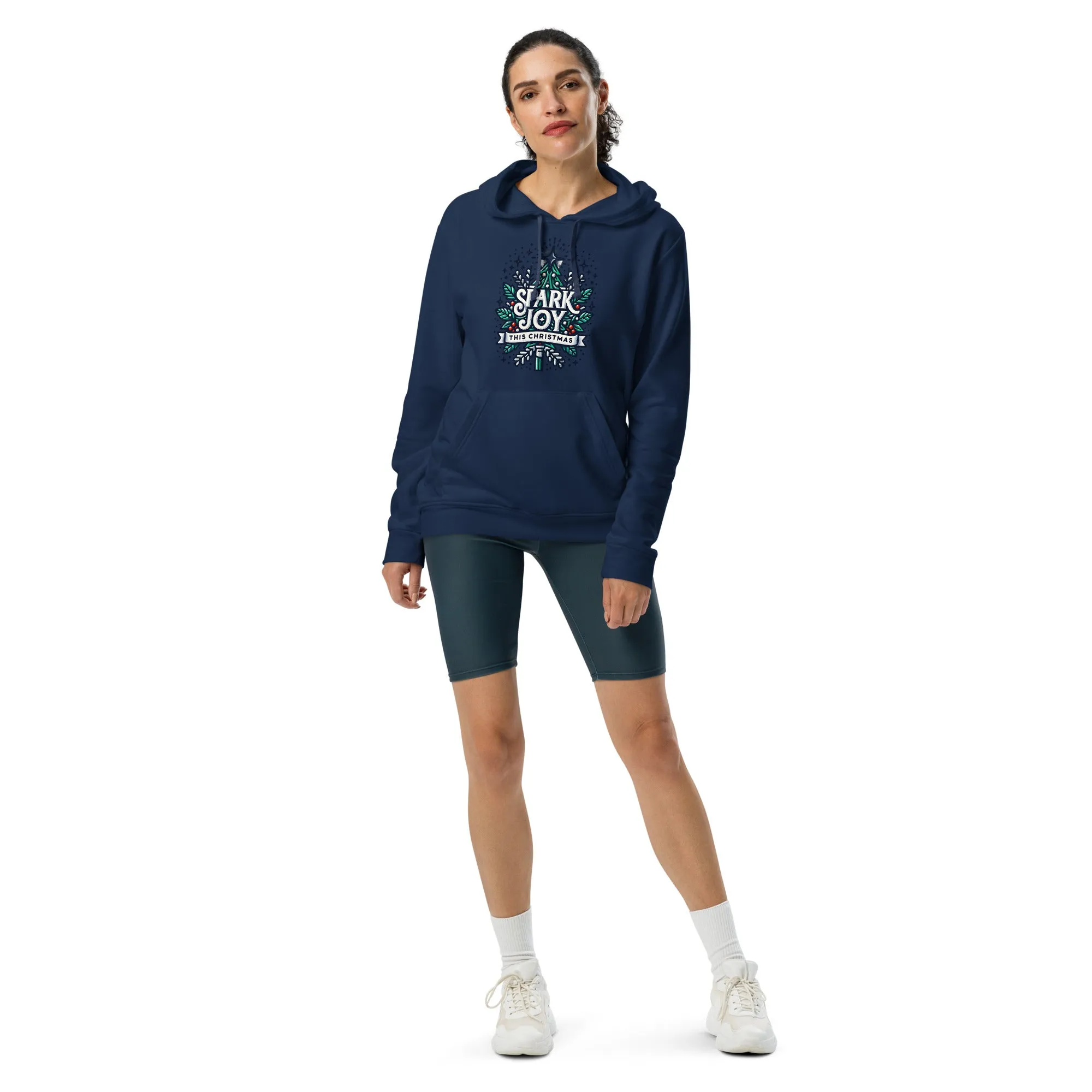Adidas Fleece Unisex Hoodie Spark Joy This Christmas