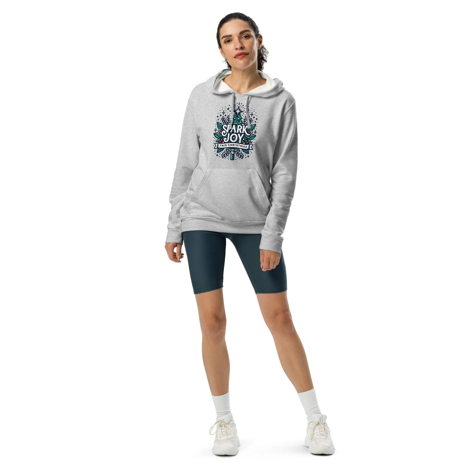 Adidas Fleece Unisex Hoodie Spark Joy This Christmas