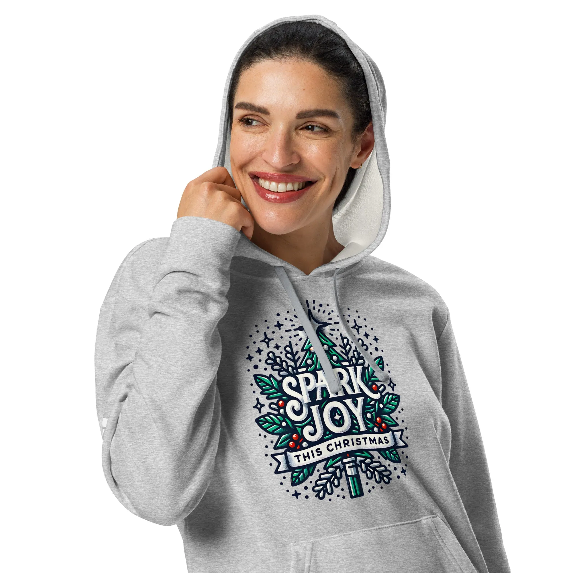 Adidas Fleece Unisex Hoodie Spark Joy This Christmas