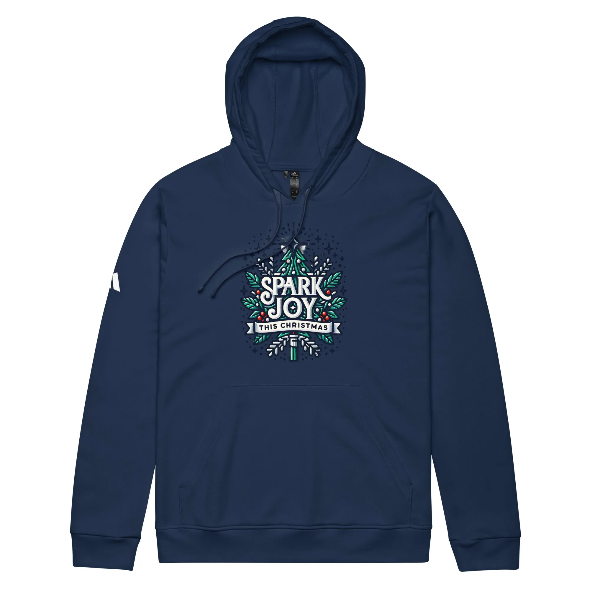 Adidas Fleece Unisex Hoodie Spark Joy This Christmas