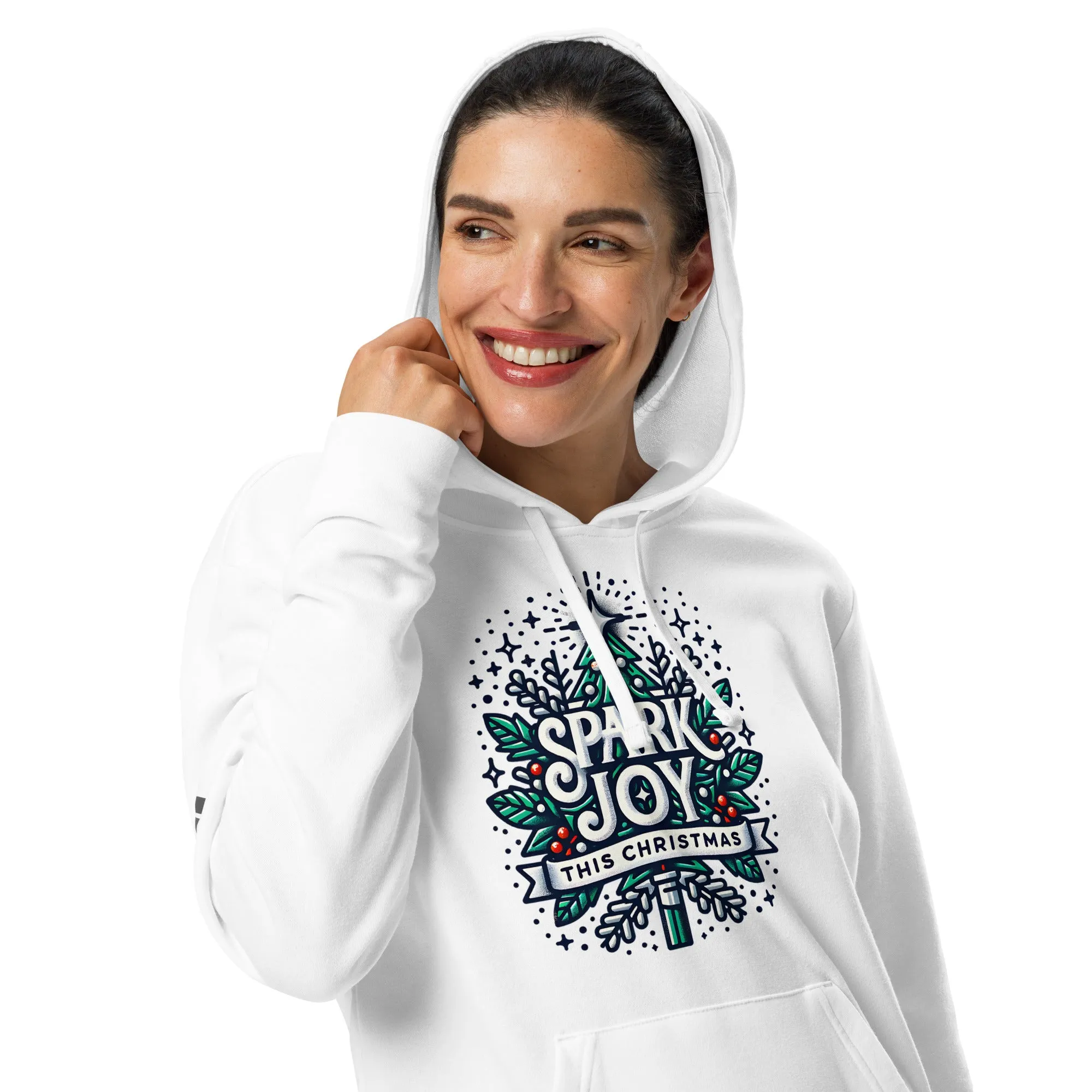 Adidas Fleece Unisex Hoodie Spark Joy This Christmas