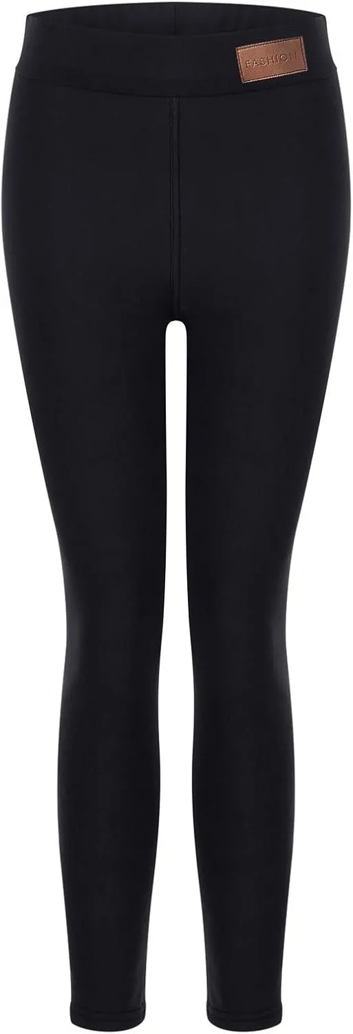 aihihe Women's Plus Size Warm Fleece Sherpa Lined Leggings 2023 Winter Thermal Tights Tummy Control Soft Casual Bottoms