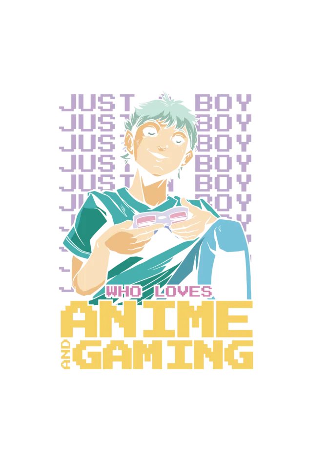 Anime Gamer Black Printed Hoodie for men