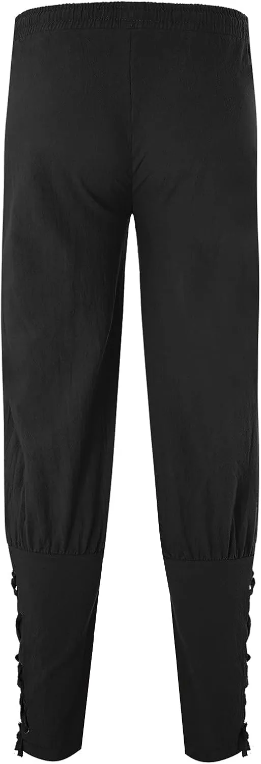 Big and Tall Sweatpants for Men Pants Overalls Solid Color Multi-Pocket Straight Trousers Cargo Pants for Men Relaxed