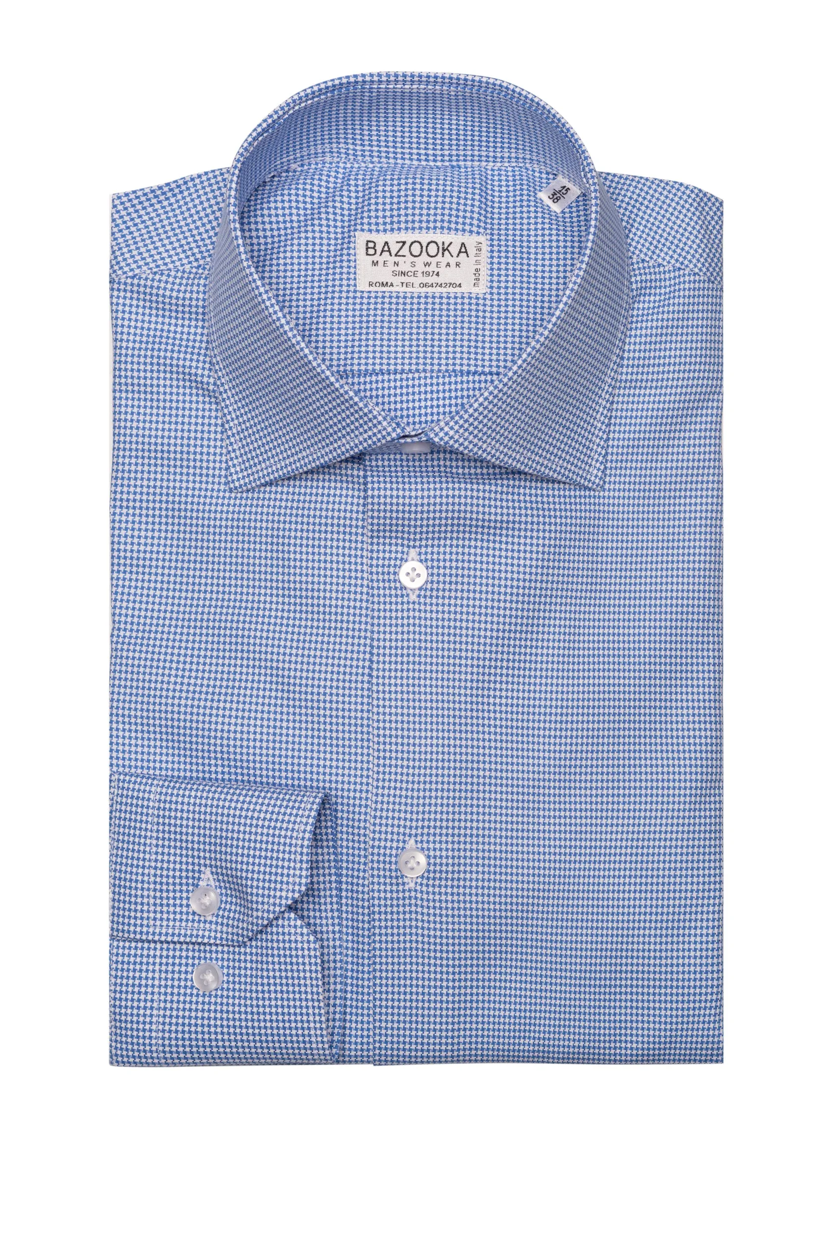 Blue Pattern Fantasy Shirt by Bazooka