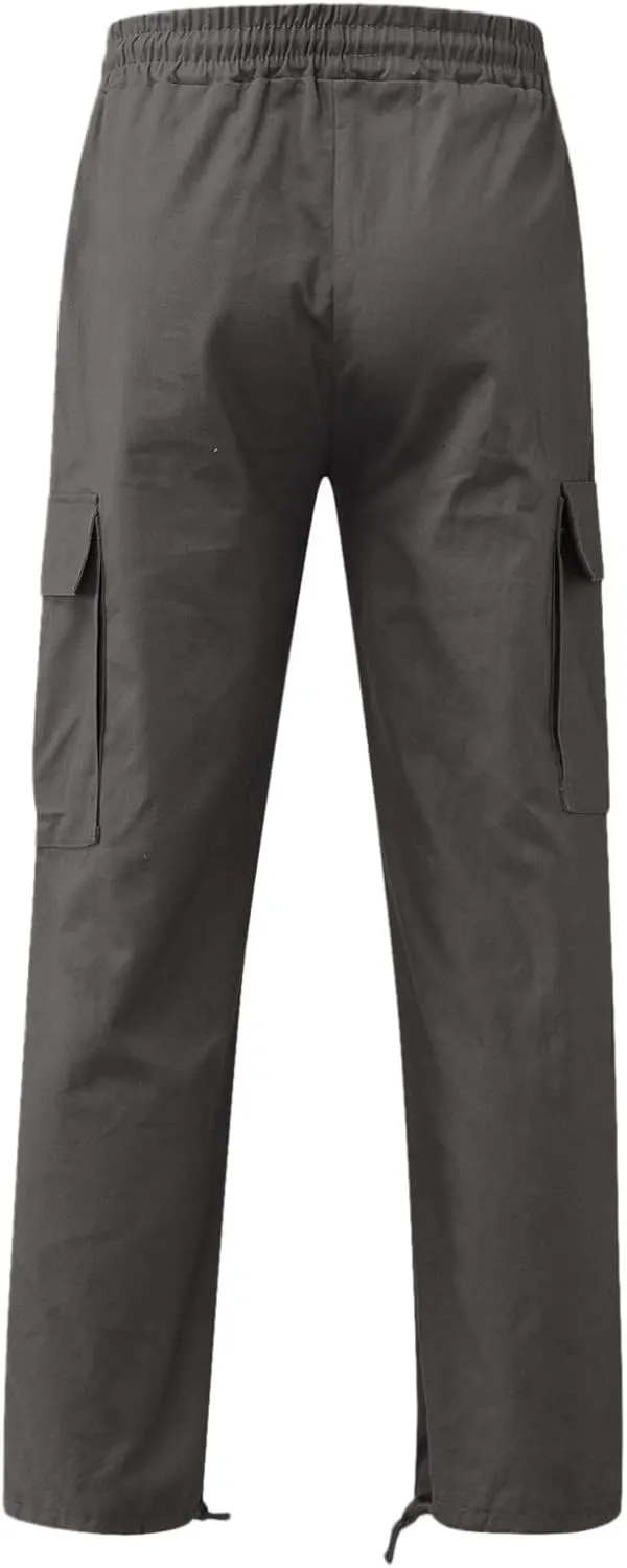 Cargo Pants for Men Work Relaxed Fit Men's Military Tactical Pants Big and Tall Hiking Trousers Baggy Workout Joggers