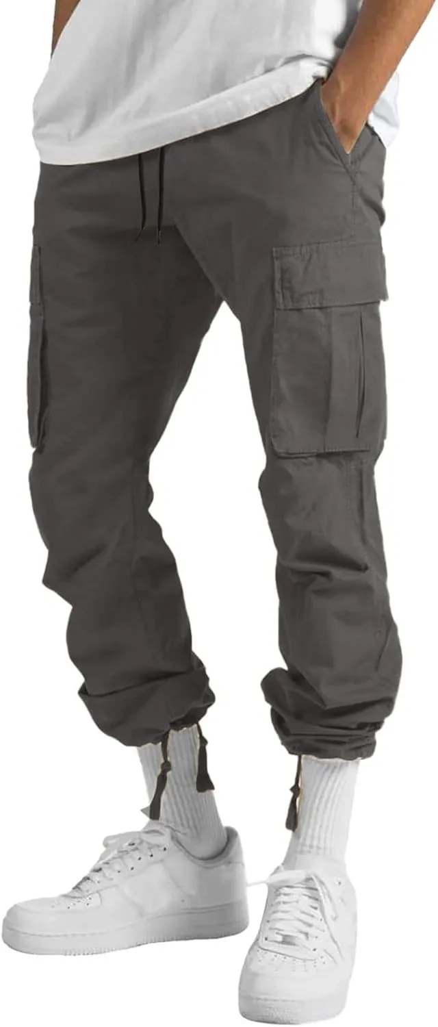 Cargo Pants for Men Work Relaxed Fit Men's Military Tactical Pants Big and Tall Hiking Trousers Baggy Workout Joggers