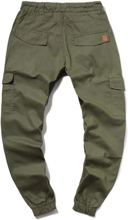 Cargo Trousers for Men Men Joggers Pants Loose Fit Men's Classic-Fit Expandable-Waist Flat-Front Pant Golf Joggers
