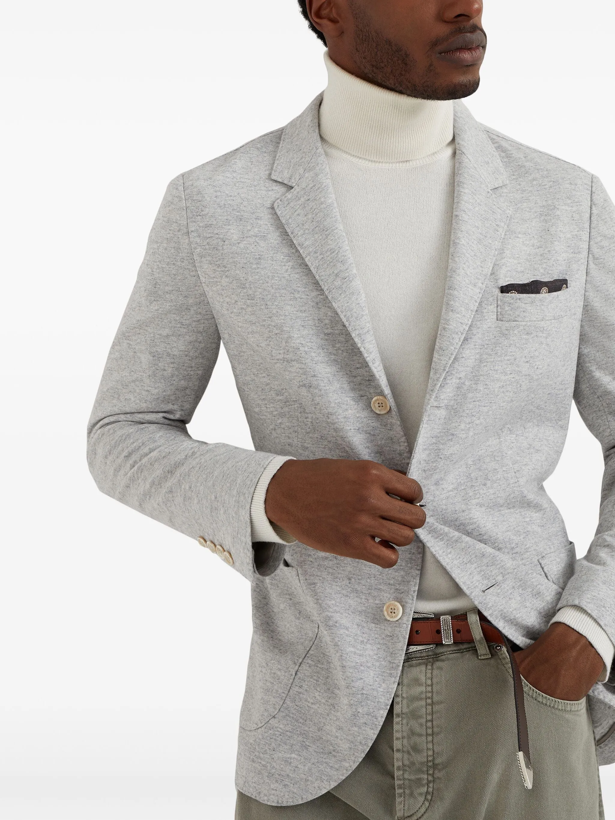 Cashmere Single-Breasted Blazer