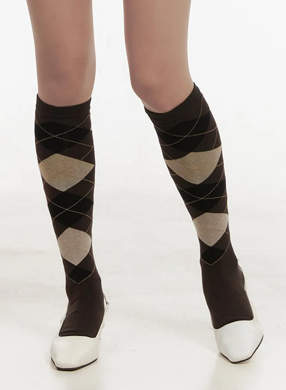 Classic Faux-Leather Square-Toe Heels IJ510