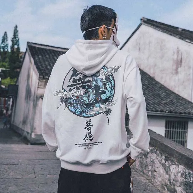 Crane Printed Hoodie
