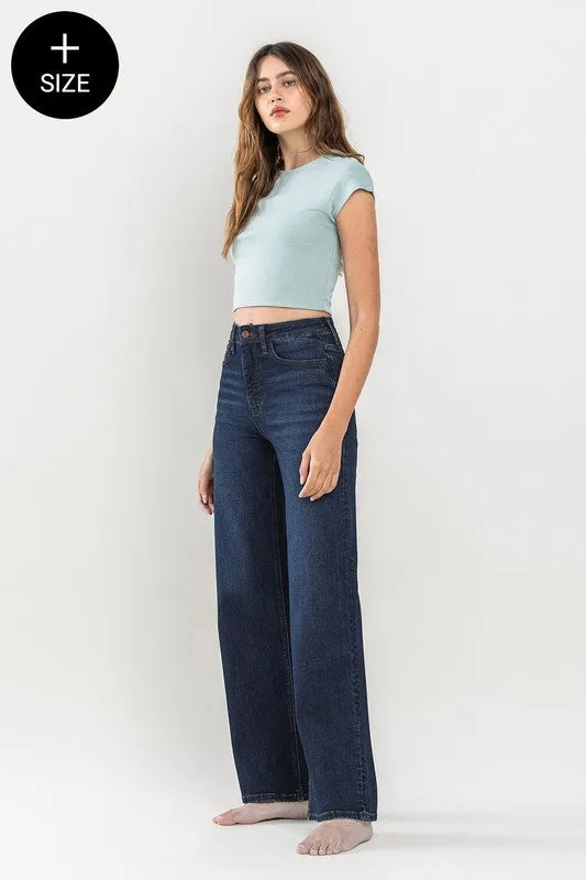 Dark Wash Straight Full Length Denim