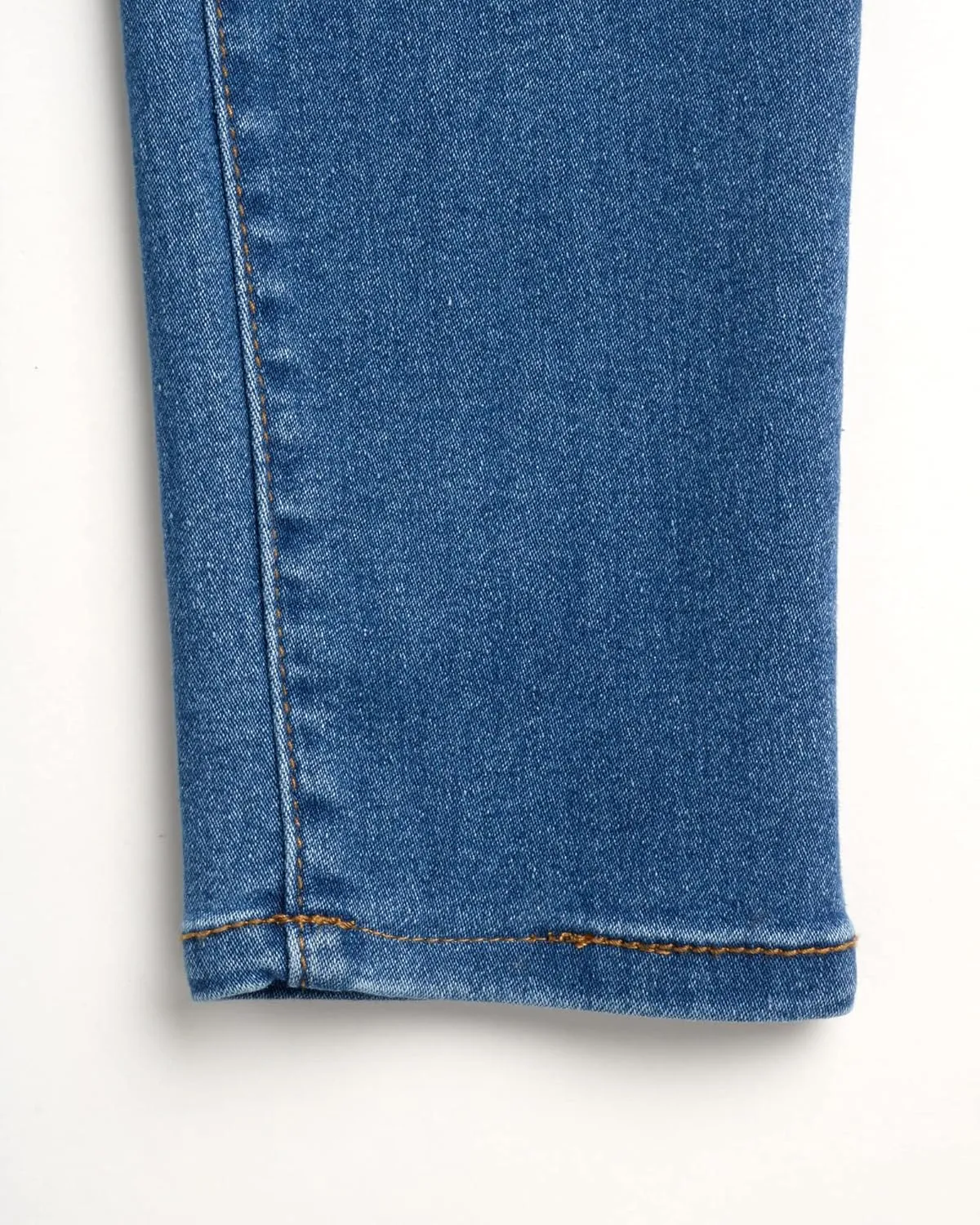 DKNY Girls' Jeans - 5 Pocket Button Fly Stretch Denim Jeans with Cuffs (Big Girl)