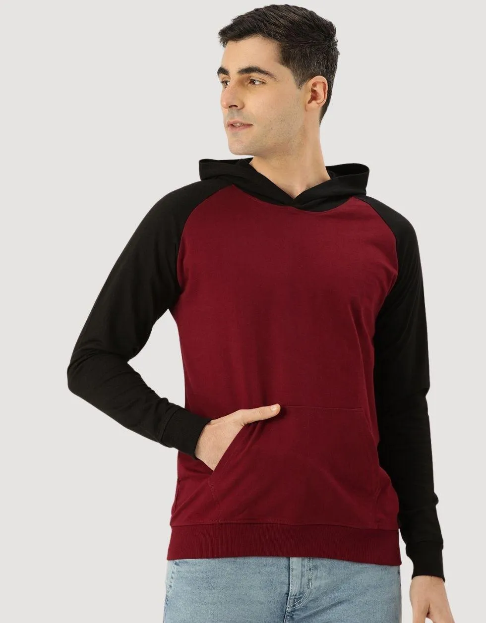 Everyday Maroon Vibes: Kangaroo Pocket Hoodie
