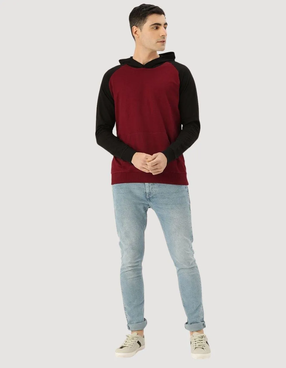 Everyday Maroon Vibes: Kangaroo Pocket Hoodie