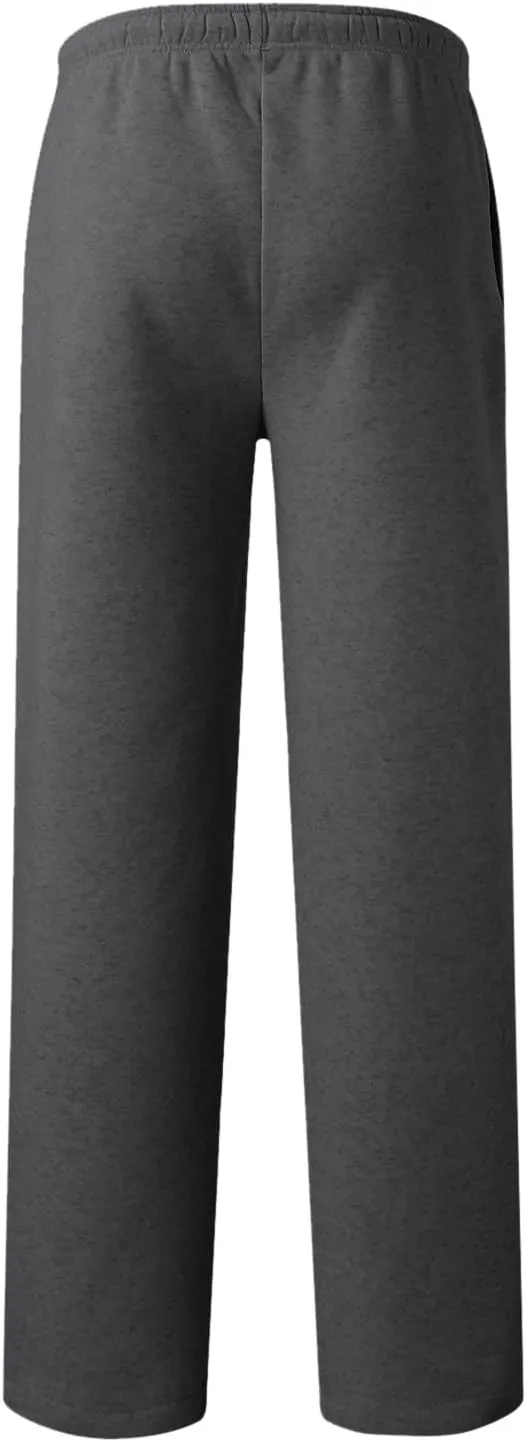 Fleece Lined Sweatpants for Women Elastic High Waist Wide Leg Joggers Pants Drawstring Soft Casual Trouser with Pocket