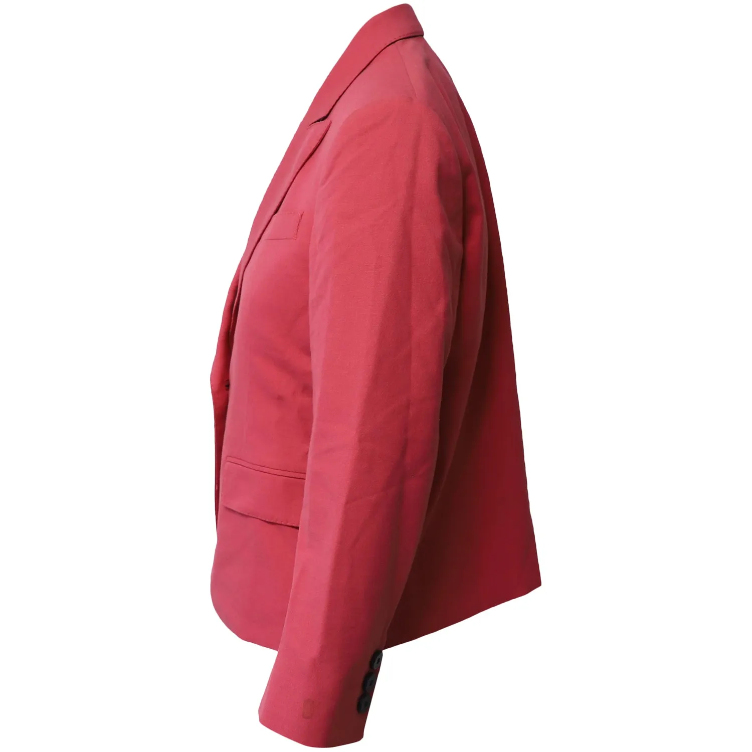 Gucci Single Breasted Blazer in Pink Cotton
