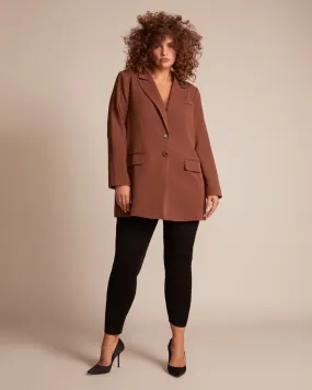 Imani Longline Blazer | Brown