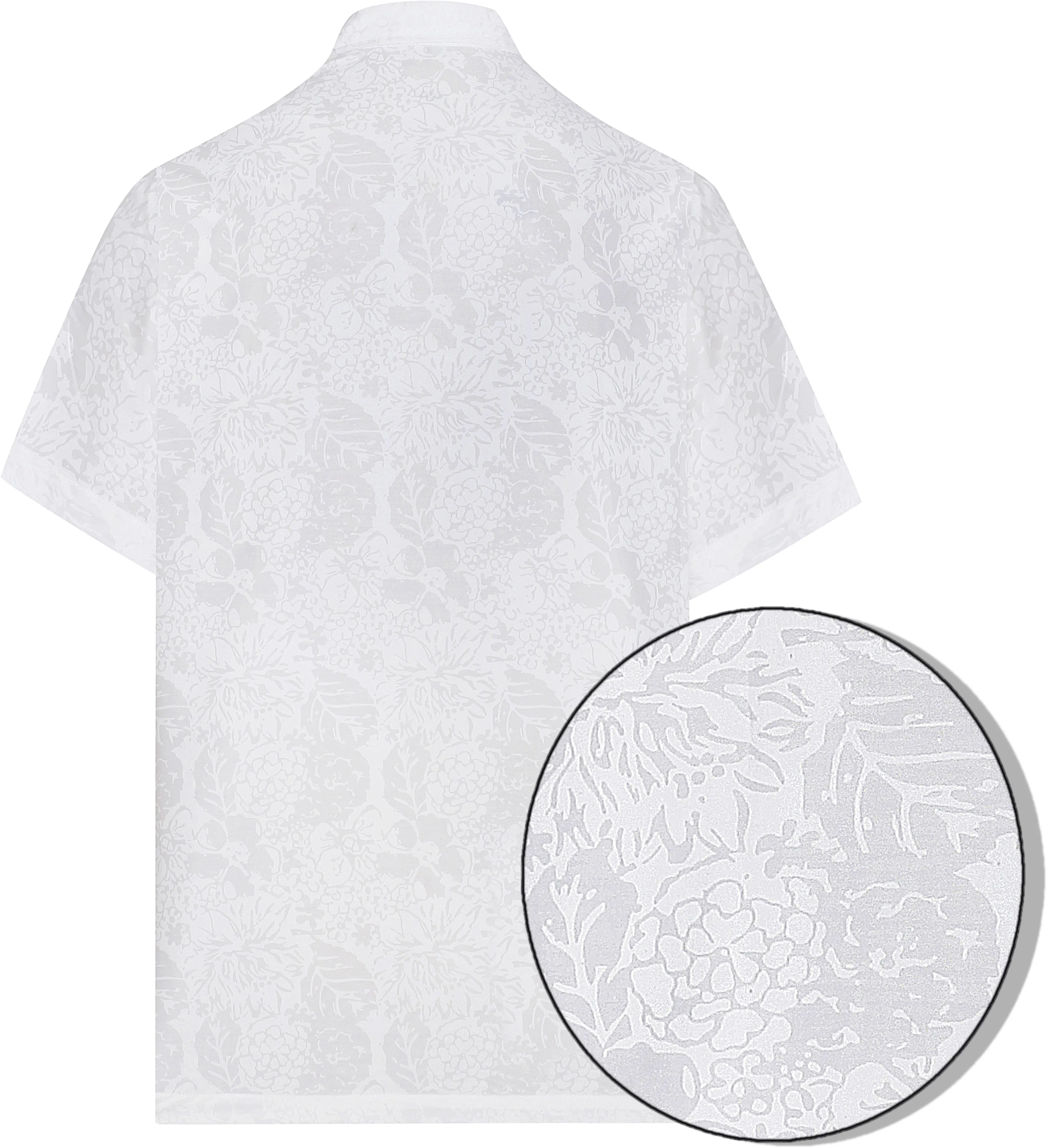 LA LEELA Men's Wear Summer Everyday Essentials Holiday Casual  Shirt 100% NATURAL COTTON  Floral Printed White Hawaiian shirt