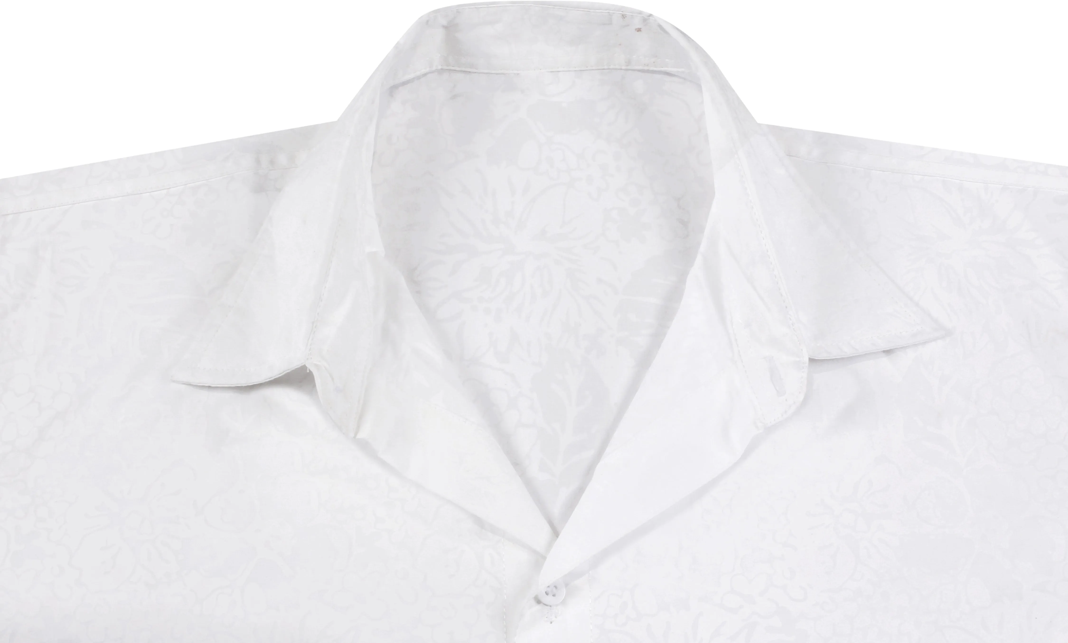 LA LEELA Men's Wear Summer Everyday Essentials Holiday Casual  Shirt 100% NATURAL COTTON  Floral Printed White Hawaiian shirt