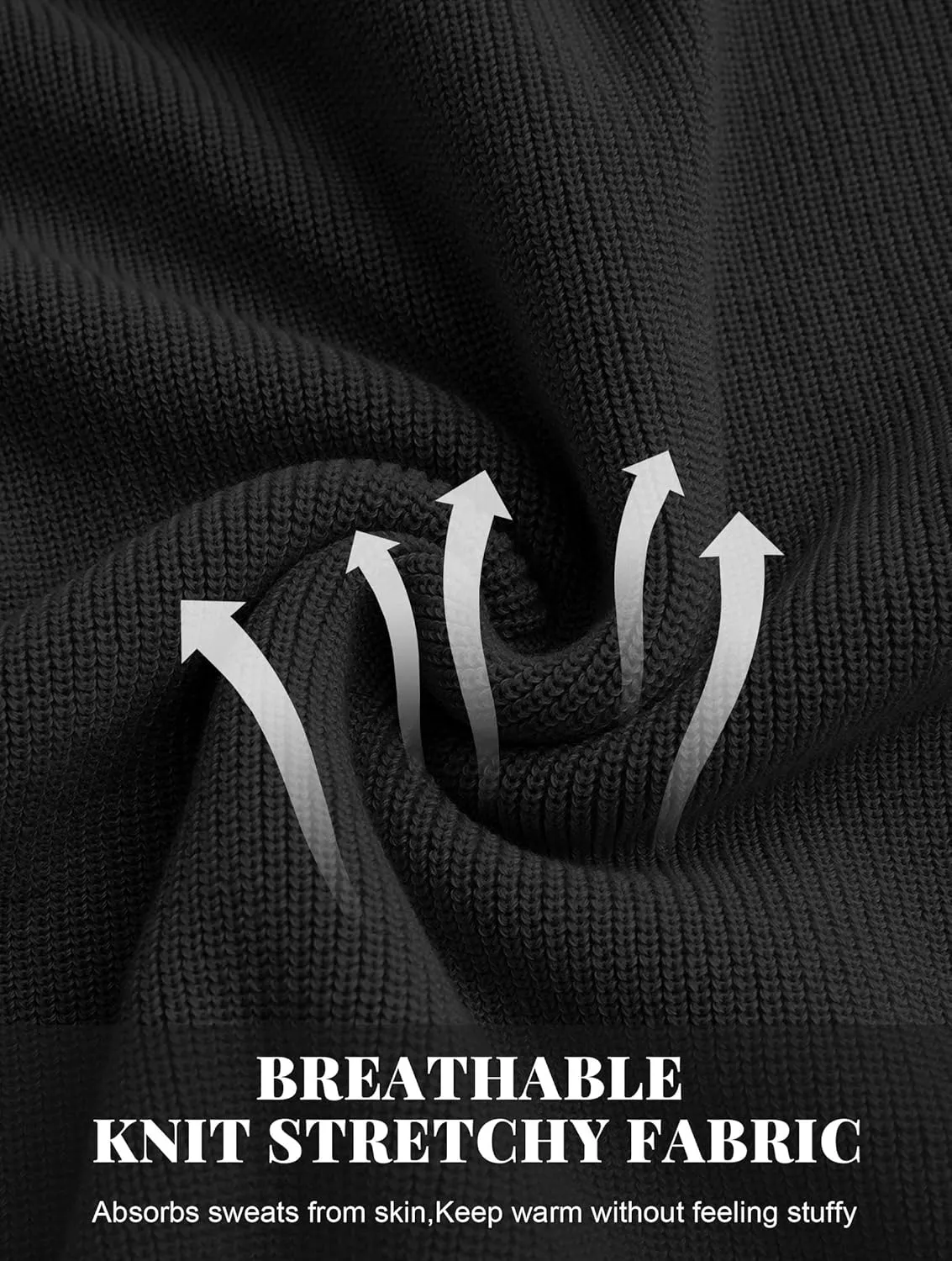 Men Henley Knit Sweater Long Sleeve Button Sweater Casual Pullover Lightweight Slim Fit Tops