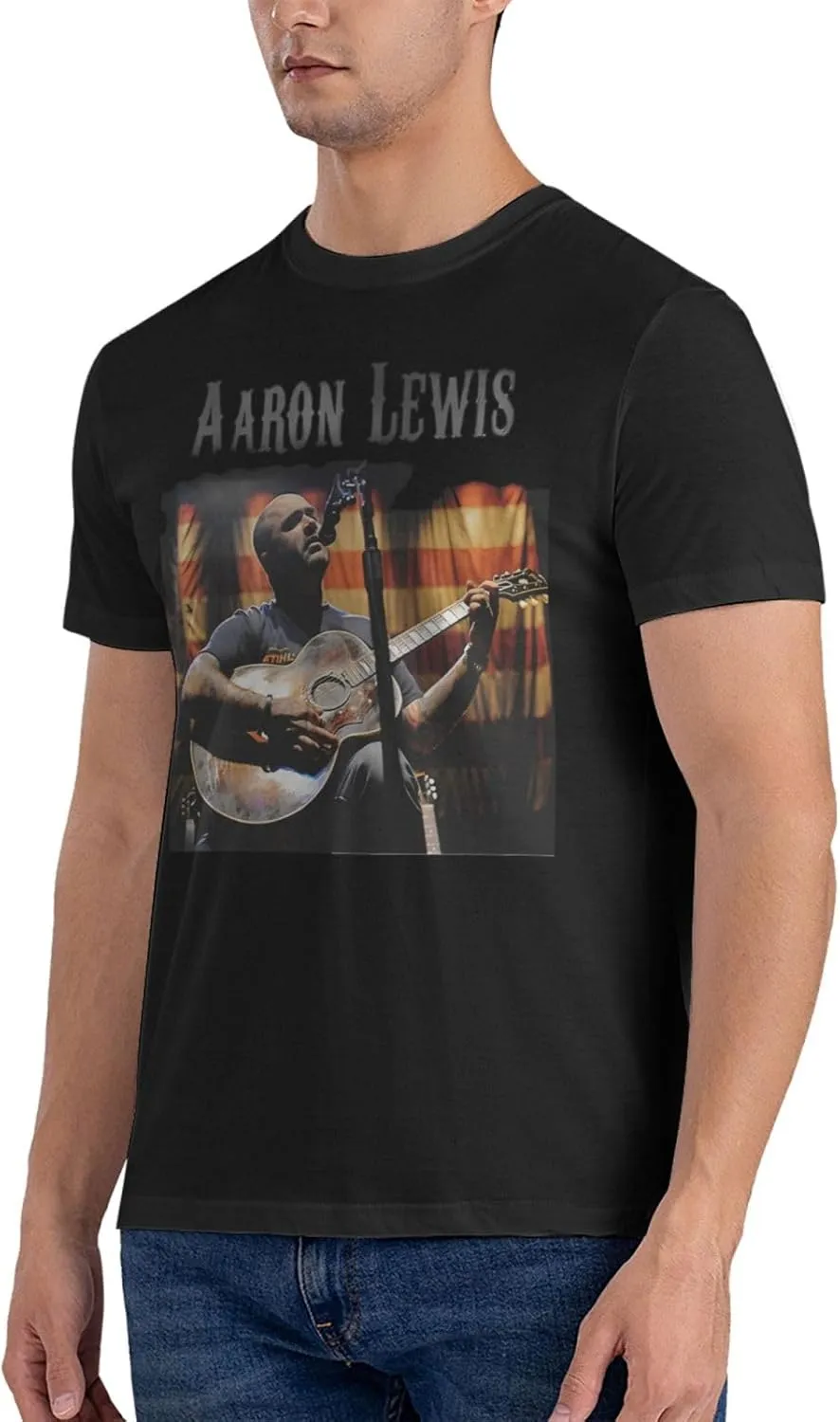Men T Shirt Short Sleeve Crewneck Tee Summer Beach Tops Comfortable Cotton Shirt
