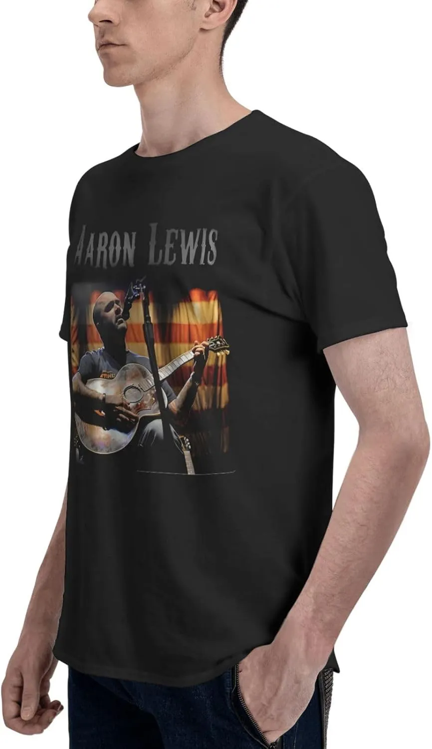 Men T Shirt Short Sleeve Crewneck Tee Summer Beach Tops Comfortable Cotton Shirt
