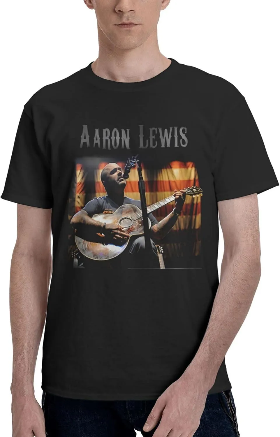 Men T Shirt Short Sleeve Crewneck Tee Summer Beach Tops Comfortable Cotton Shirt
