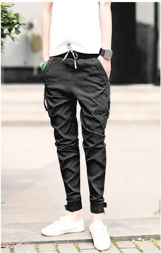 Men's Casual Baggy Cargo Denim Jeans