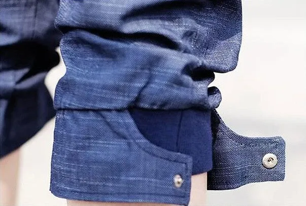 Men's Casual Baggy Cargo Denim Jeans
