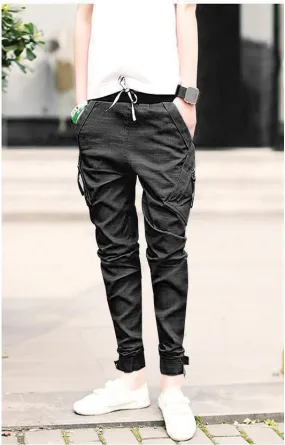 Men's Casual Baggy Cargo Denim Jeans