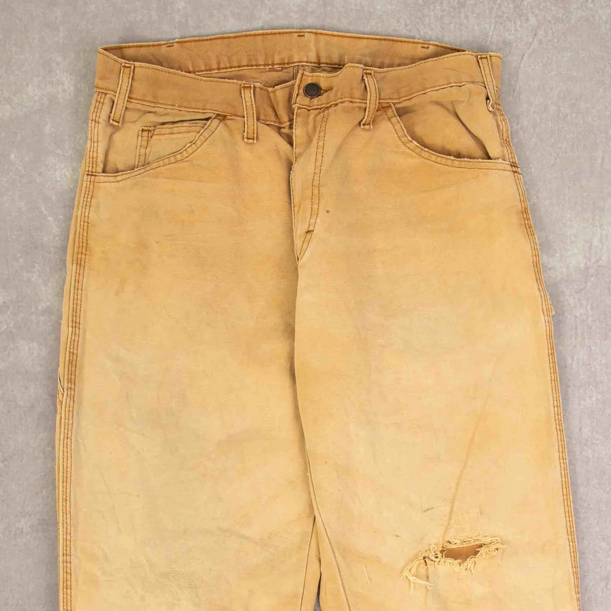 MEN'S VINTAGE DICKIES RELAXED FIT CARPENTER TROUSERS - W32 X L30