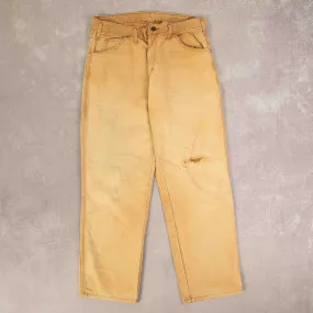 MEN'S VINTAGE DICKIES RELAXED FIT CARPENTER TROUSERS - W32 X L30