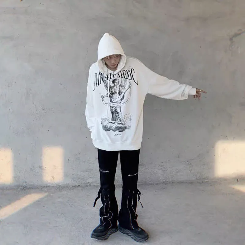 Minority Angel Printed Hoodie Men