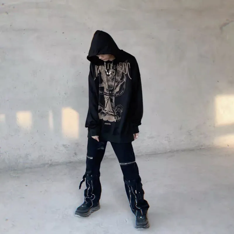 Minority Angel Printed Hoodie Men