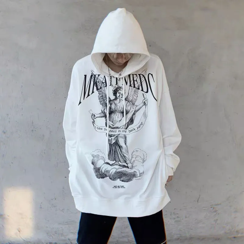 Minority Angel Printed Hoodie Men