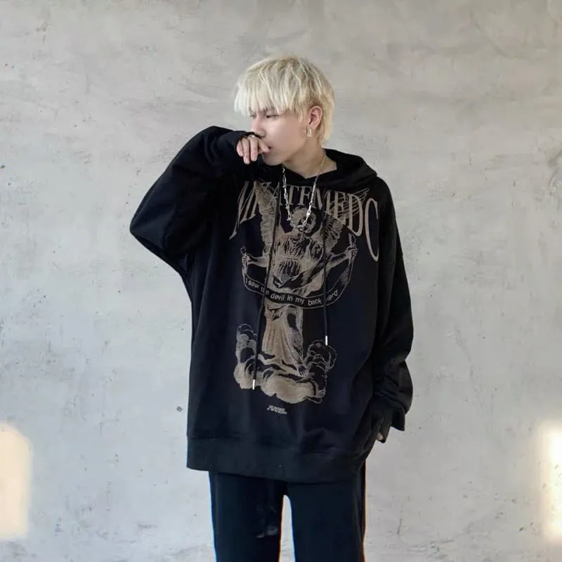 Minority Angel Printed Hoodie Men