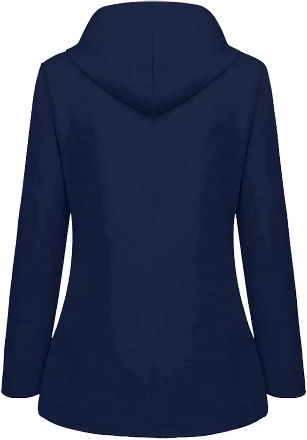 NaRHbrg Raincoat Hoodie for Women's Plus Size Jackets Rain Jacket Loose Hooded Elegant Windbreaker Comfortable Coat Outwear