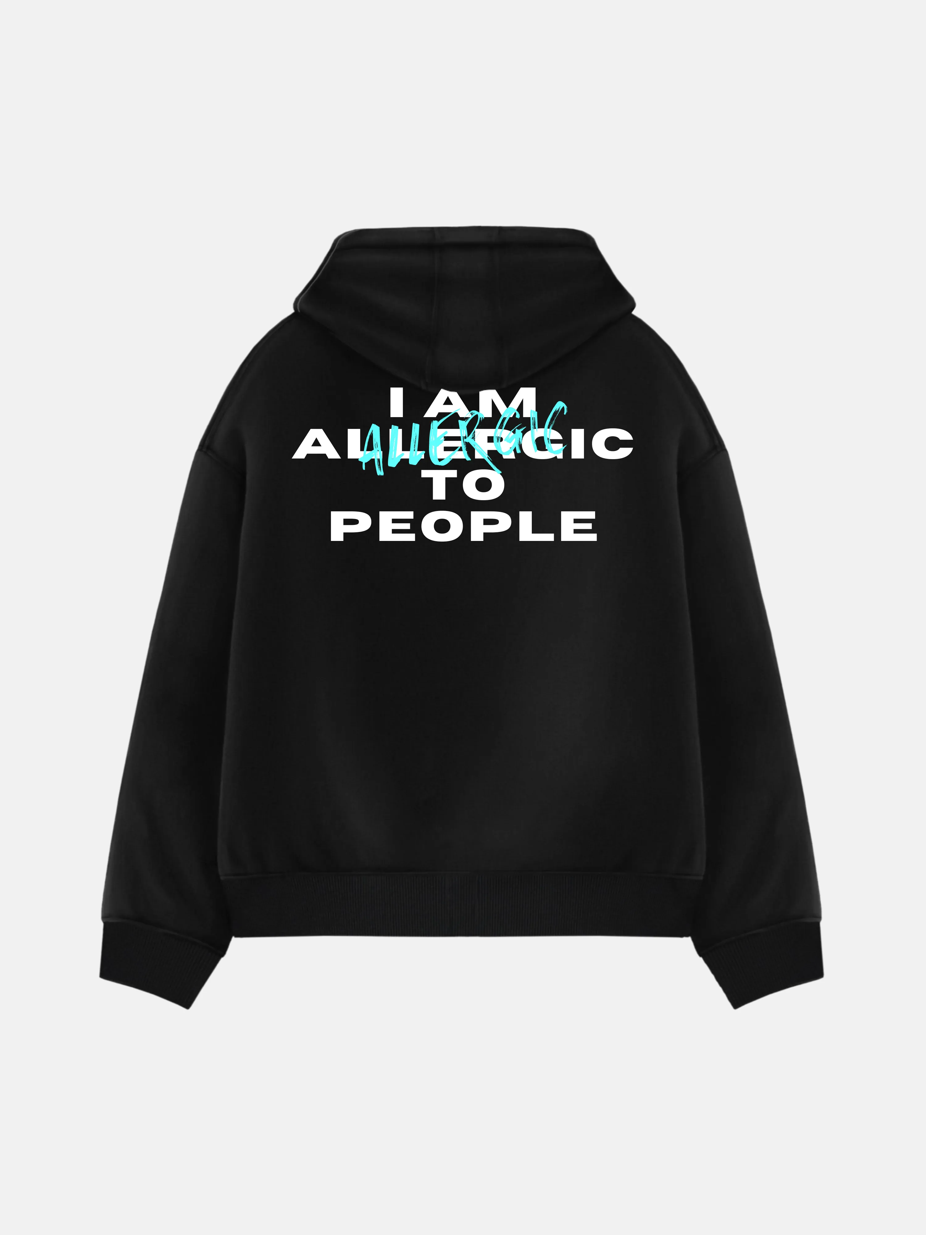 Oversize Allergic Hoodie - Black