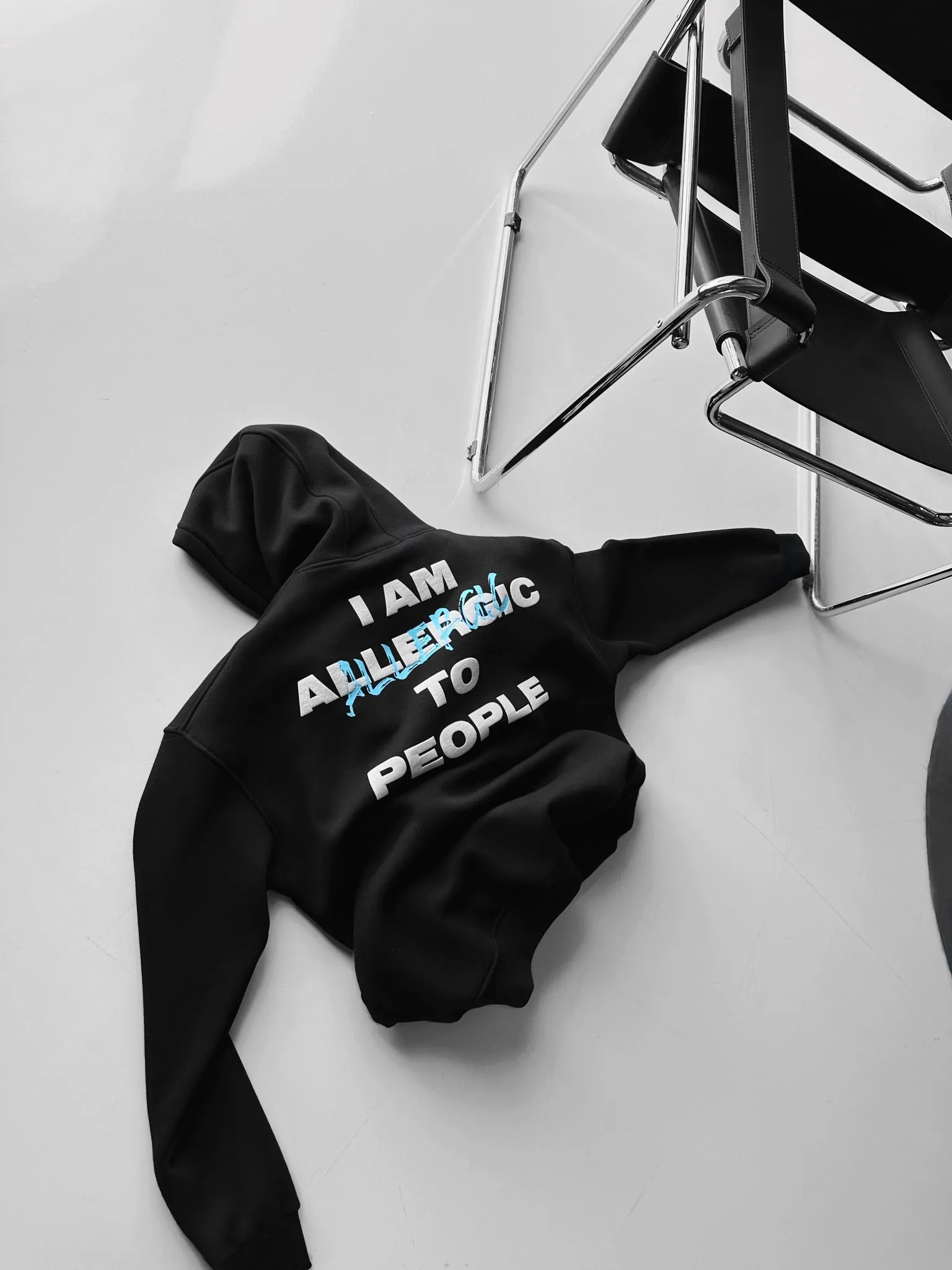 Oversize Allergic Hoodie - Black
