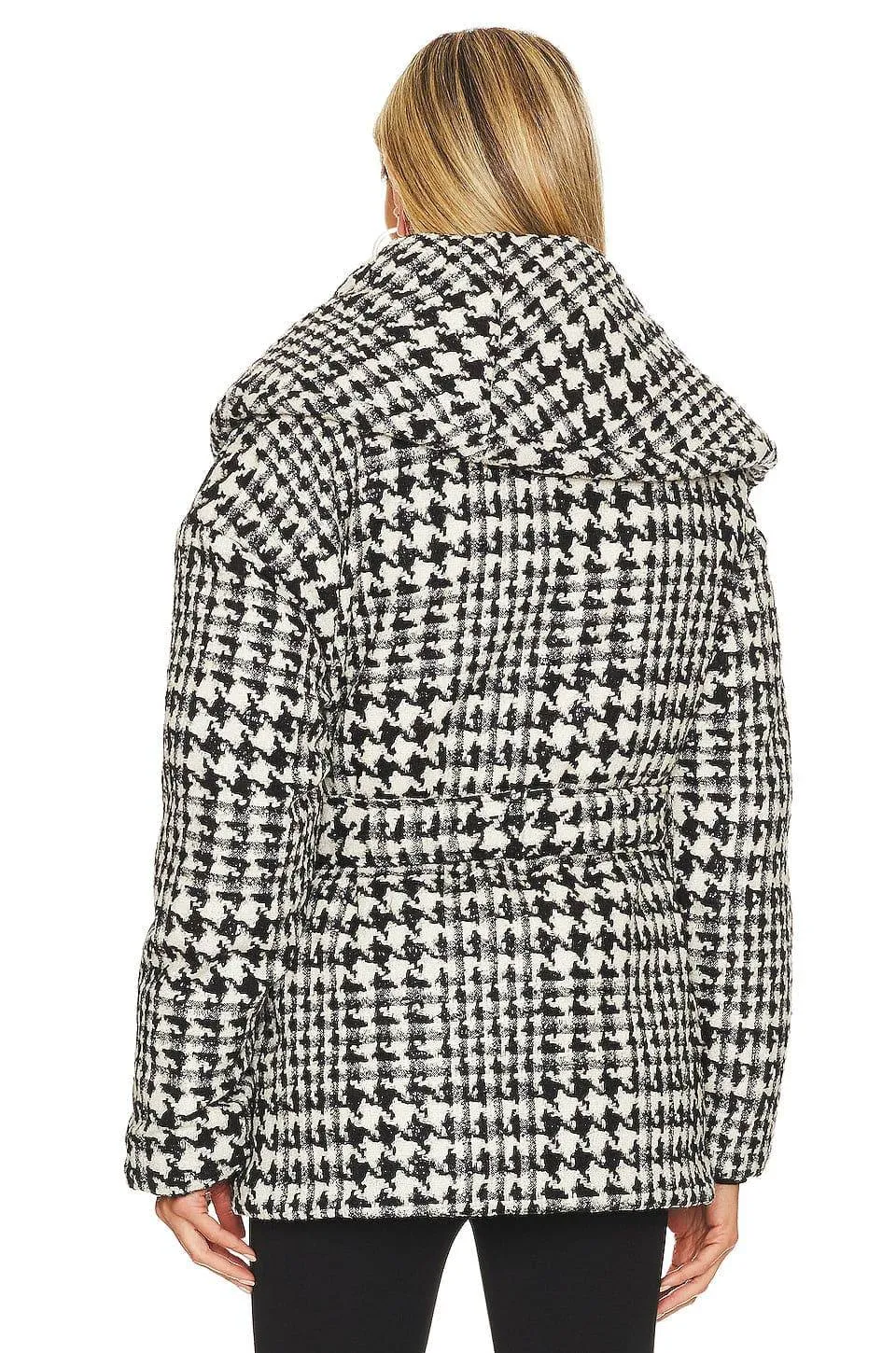 Plaid Elegant Puffer Coat