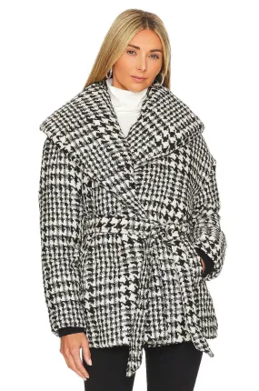 Plaid Elegant Puffer Coat