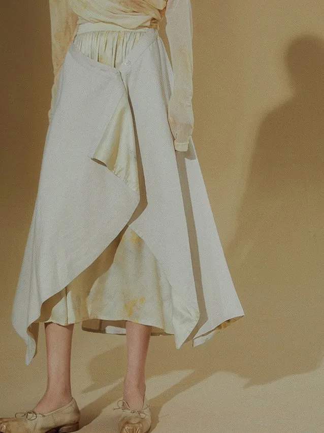 Print Asymmetrical Skirt