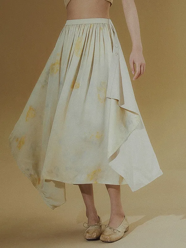 Print Asymmetrical Skirt