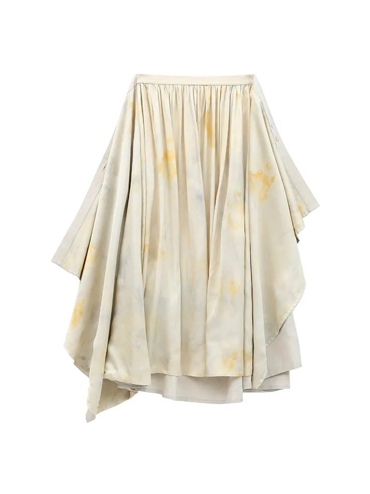 Print Asymmetrical Skirt